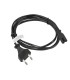 CABLE LANBERG DE ALIMENTACION OCHO CEE 7/16 A IEC320 C7 EURO (RADIO) NEGRO 1.8 M