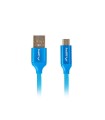 CABLE USB LANBERG 2.0 MACHO/MICRO USB MACHO QUICK CHARGE 3.0 1.8M AZUL