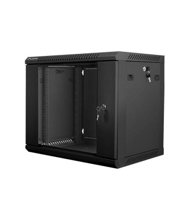 ARMARIO LANBERG 9U 600X450X507 AUTO ENSAMBLADO RACK 19 HASTA 60 KG NEGRO