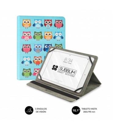 SUBBLIM Funda Tablet Universal TRENDY CASE OWLS 10.1\"