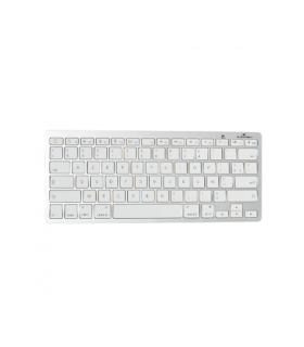 Bluestork BS-KB-MICRO/BT/SP teclado Bluetooth QWERTY Espaol Plata, Blanco