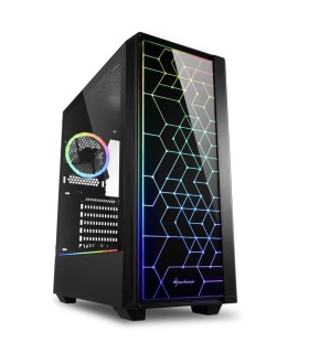 CAJA SHARKOON LIT 100 ATX 2XUSB3.0 RGB SIN FUENTE NEGRO