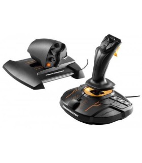 Thrustmaster T.16000M FCS Hotas Palanca de mando Mac,PC Analgico/Digital USB Negro, Naranja