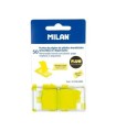 MILAN MARCADORES DE PGINA REMOVIBLES 50 PUNTOS 45X25MM AMARILLO TRASLCIDO