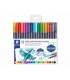 ESTUCHE DE PLSTICO CON 18 ROTULADORES, COLORES SURTIDOS STAEDTLER 3001 TB18