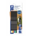 BLSTER CON 6 LPICES, UNO DE CADA COLOR (BLANCO, AMARILLO, ROJO, AZUL, VERDE Y NEGRO) STAEDTLER 10820BK6-C