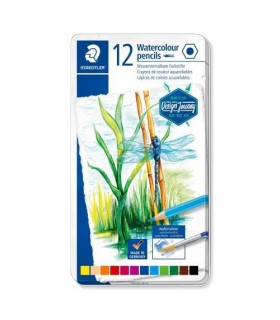 ESTUCHE DE METAL CON 12 LPICES, COLORES SURTIDOS STAEDTLER 14610C M12