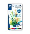 ESTUCHE DE METAL CON 12 LPICES, COLORES SURTIDOS STAEDTLER 14610C M12