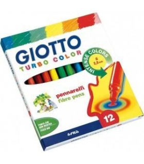 ESTUCHE 12 ROTULADORES TURBO COLOR GIOTTO F416000