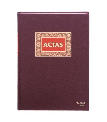 LIBRO DE ACTAS ACTAS FOLIO NATURAL 100 HOJAS NUMERADAS DOHE 09905