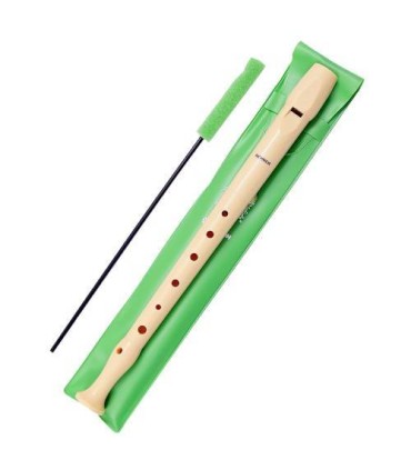 FLAUTA ESCOLAR SINTETICA CON FUNDA VERDE HOHNER HH9508