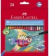 ESTUCHE 24 LPICES ESCOLARES ACUARELABLES HT-120224 FABER CASTELL 114425