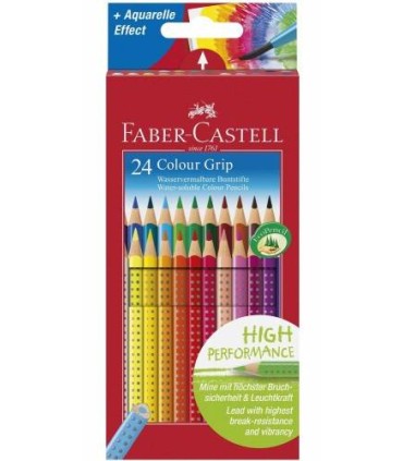 ESTUCHE 24 LAPICES COLOR GRIP FABER CASTELL 112424