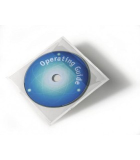 PACK 10 FUNDAS PARA CD/DVD ADHESIVAS DURABLE 8080