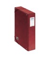 CAJAS DE PROYECTOS CARTN FORRADO LOMO DE 7 CM ROJO CON ETIQUETA 245X350X70 DOHE 09737