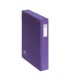 CAJAS DE PROYECTOS CARTN FORRADO LOMO DE 5 CM MORADO CON ETIQUETA 245X350X50 DOHE 10363