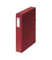 CAJAS DE PROYECTOS CARTN FORRADO LOMO DE 5 CM ROJO CON ETIQUETA 245X350X50 DOHE 09729