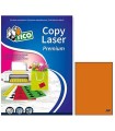 CAJA 70 HOJAS ETIQUETAS NARANJA FLUORESCENTE SIN MRGENES-LSER/INYECCIN DE TINTA/FOTOCOPIADORAS-210X297 MM TICO LP4FA-210297