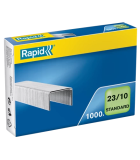 CAJA DE 1000 GRAPAS TIPO 23/10 GALVANIZADAS PARA GRAPADORAS DE GRUESOS RAPID 24869300