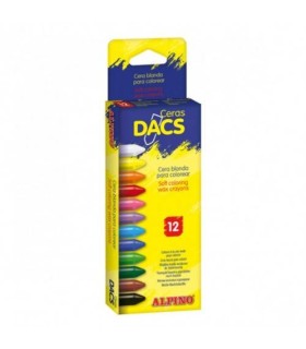 ESTUCHE DE 12 UNIDADES CERAS DACS BLANDAS NO MANCHAN DACS DA050290