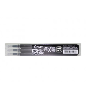 PACK 3 RECAMBIOS FRIXION NEGRO PILOT BLS-FR7-B-S3