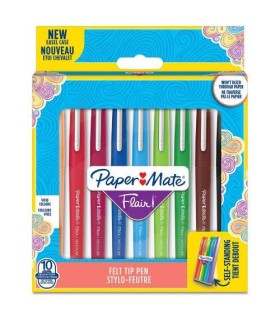 FLAIR BLISTER 10 COLORES SURTIDOS PAPER MATE 2028898