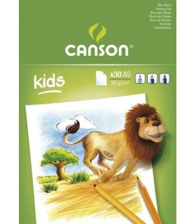 KIDS BLOC DIBUJO A5 90 GR 14,8X21 GUARRO CANSON C400015581