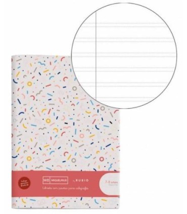 CUADERNO GRAPADO A4 50HOJAS PAUTA 4MM MR CON EJERCICIOS RUBIO MIQUELRIUS 8144