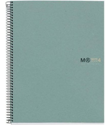 CUADERNO 100% RECICLADO NB-4 A4 120HOJAS ECOAZUL MIQUELRIUS 6083