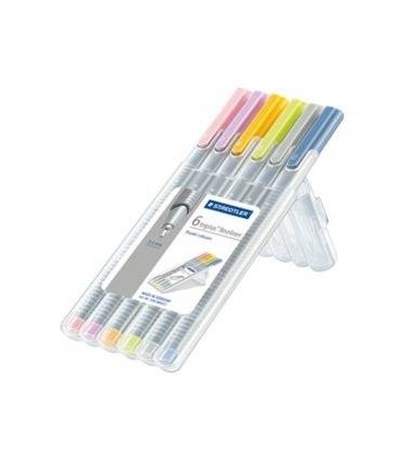 ESTUCHE 6 PZASTRIPLUS FINELINER 334, SURT. NEN STAEDTLER 334 SB6CS3