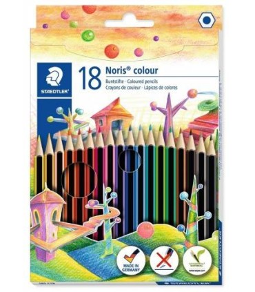 ESTUCHE 18 PZAS NORIS COLOUR 185, SURT. STAEDTLER 185 C18