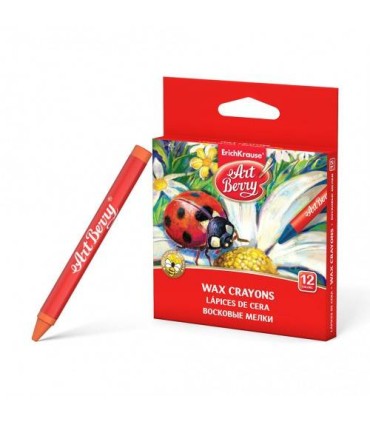 ESTUCHE DE CERAS DE PLSTICO 12 COLORES ARTBERRY 34930