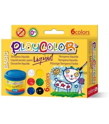 LIQQUID 40ML. EN 6 COLORES SURTIDOS + PINCEL PLAYCOLOR 19931