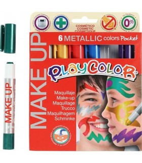 POCKET MAKE UP METALLIC 6 COLORES SURTIDOS PLAYCOLOR 01011