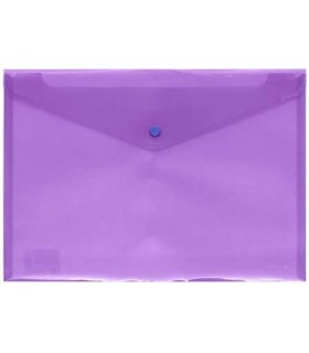 SOBRE POLIPROPILENO FOLIO SOLAPA C/BROCHE PLASTICO VIOLETA CARCHIVO 342K56