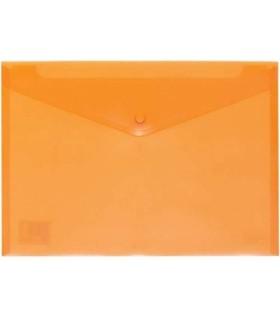 SOBRE POLIPROPILENO FOLIO SOLAPA C/BROCHE PLASTICO NARANJA CARCHIVO 342K52