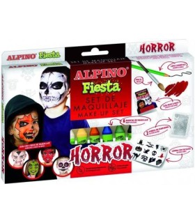 SET MAQUILLAJE FIESTA HORROR 6 UNIDADES DE 5 GRS. COLORES SURTIDOS ALPINO DL000107