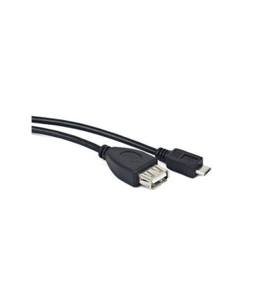 CABLE USB LANBERG MICRO M A USB-A F 2.0 OTG NEGRO 15CM OEM