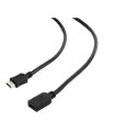 CABLE HDMI GEMBIRD EXTENSION MACHO HEMBRA V2.0 ALTA VELOCIDAD CON ETHERNET 0,5M