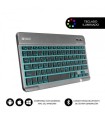 SUBBLIM Teclado Retroiluminado Bluetooth Smart Backlit BT Keyboard Grey