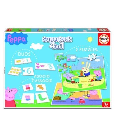 JUEGO EDUCA SUPERPACK PEPPA PIG +3 AOS EDUCA BORRAS 16229