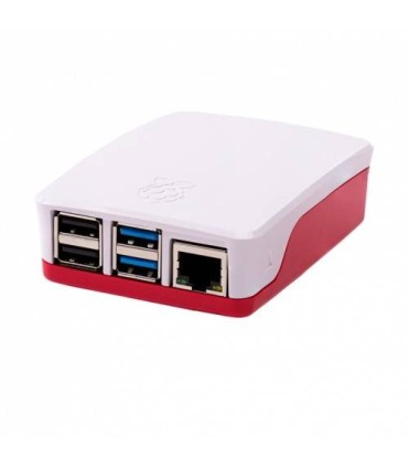 Raspberry caja oficial para Pi 4 - Color rojo/blanco