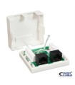 Nanocable - Roseta De Superficie RJ45 CAT.5E UTP 2 Tomas - Color BLANCO