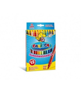 CAJA 12 ROTULADORES COLORES JOY CARIOCA 40614