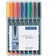 ESTUCHE 8 MARCADORES LUMOCOLOR PERMANENTE PUNTA MEDIA 1MM. SURTIDOS STAEDTLER 317 WP8