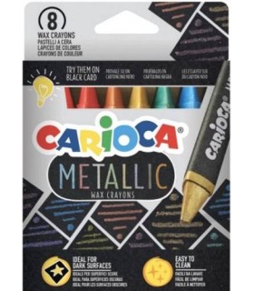 ESTUCHE METALLIC CERAS 8 PCS CARIOCA 43163