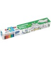 SET COLORING ROLL JUNGLE + 8 PENCILS CARIOCA 42978