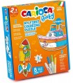 SET BABY COLORING PUZZLE TRANSPORTS CARIOCA 43080