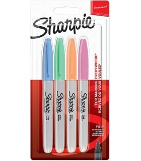 FINE BLSTER 4 COLORES SURTIDOS PASTELES SHARPIE 2065402