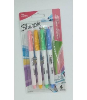 SNOTE MARCADORES BLSTER 4 UNIDADES COLORES SURTIDOS SHARPIE 2138234